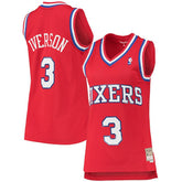 NBA Allen Iverson Philadelphia 76ers Women's 2002/03 Hardwood Classics Swingman Jersey - Red