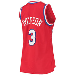 NBA Allen Iverson Philadelphia 76ers Women's 2002/03 Hardwood Classics Swingman Jersey - Red