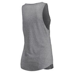 Philadelphia 76ers Women's Quality Time Open Scoop Neck Tri-Blend Tank Top Heathered Gray