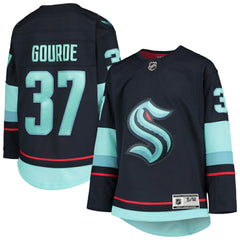 NHL Yanni Gourde Seattle Kraken Youth Home Premier Player Jersey - Deep Sea Blue