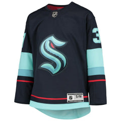 NHL Yanni Gourde Seattle Kraken Youth Home Premier Player Jersey - Deep Sea Blue