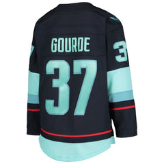 NHL Yanni Gourde Seattle Kraken Youth Home Premier Player Jersey - Deep Sea Blue