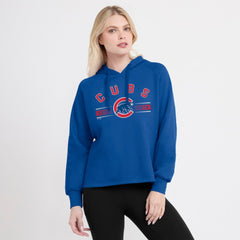 Chicago Cubs Fanatics Women's Perfect Play Raglan Pullover Hoodie - Royal Hoodies