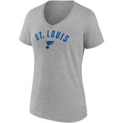 NHL St. Louis Blues Fanatics Women's Parent 2-Pack V-Neck T-Shirt Set - Blue/Heathered Gray