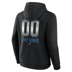 NHL,Custom Colorado Avalanche Personalized Midnight Mascot Logo Pullover Hoodie - Black