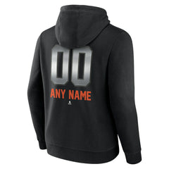 NHL,Custom New York Islanders Personalized Midnight Mascot Logo Pullover Hoodie - Black