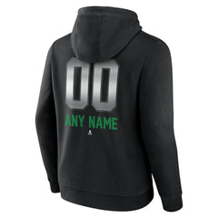 NHL,Custom Vancouver Canucks Personalized Midnight Mascot Logo Pullover Hoodie - Black