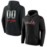 NHL,Custom Washington Capitals Personalized Midnight Mascot Logo Pullover Hoodie - Black