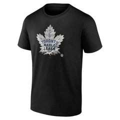 NHL,Custom Toronto Maple Leafs Personalized Midnight Mascot Logo T-Shirt - Black