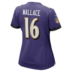NFL Tylan Wallace Baltimore Ravens Women's Game Jersey - Purple