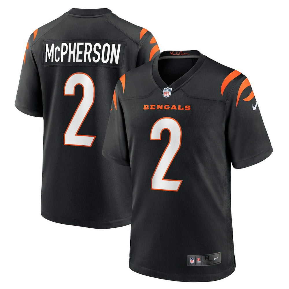 NFL Evan McPherson Cincinnati Bengals Game Jersey - Black