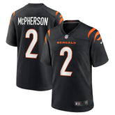 Evan McPherson Cincinnati Bengals Game Jersey Black