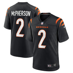 Evan McPherson Cincinnati Bengals Game Jersey Black