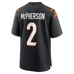 NFL Evan McPherson Cincinnati Bengals Game Jersey - Black