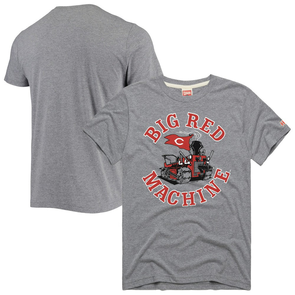 Cincinnati Reds Homage Hyper Local Tri-Blend T-Shirt -Heathered Gray T-shirts