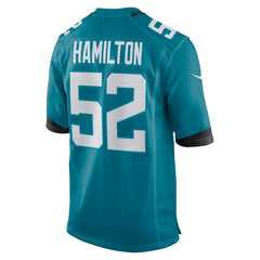 NFL DaVon Hamilton Jacksonville Jaguars Game Jersey - Teal
