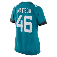 NFL Ross Matiscik Jacksonville Jaguars Women's Game Jersey - Teal