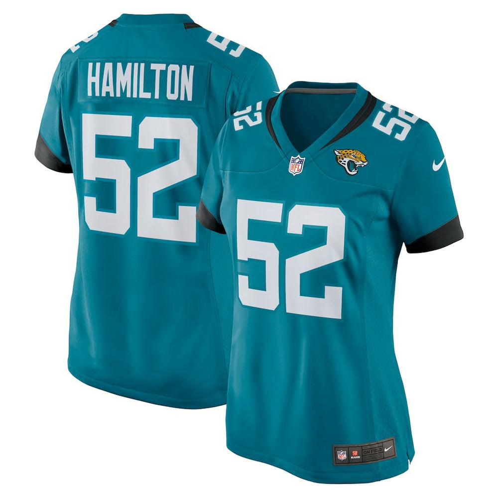 NFL DaVon Hamilton Jacksonville Jaguars Women's Game Jersey - Teal