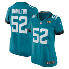 NFL DaVon Hamilton Jacksonville Jaguars Women's Game Jersey - Teal