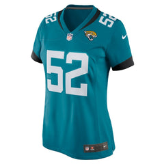 NFL DaVon Hamilton Jacksonville Jaguars Women's Game Jersey - Teal