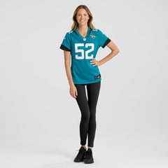 NFL DaVon Hamilton Jacksonville Jaguars Women's Game Jersey - Teal