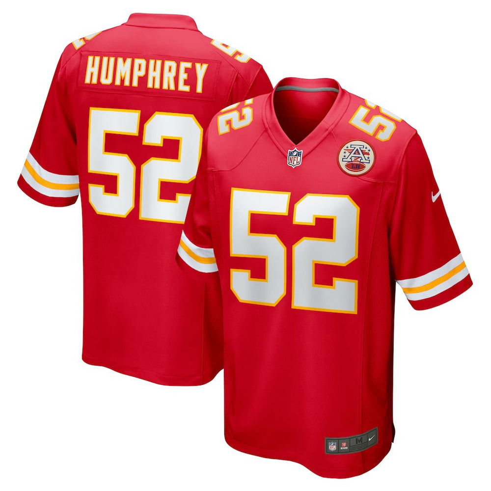 NFL Creed Humphrey Kansas City Chiefs Game Jersey - Red
