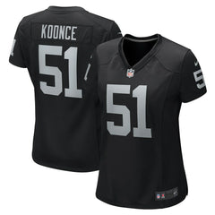 NFL Malcolm Koonce Las Vegas Raiders Women's Game Jersey - Black