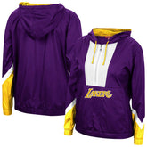 Los Angeles Lakers Women's Half-Zip Windbreaker 2.0 Hoodie Purple