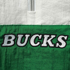 Milwaukee Bucks Women's Half-Zip Windbreaker 2.0 Hoodie Green