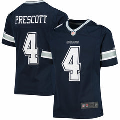 Dak Prescott Dallas Cowboys Girls Youth Team Game Jersey Navy