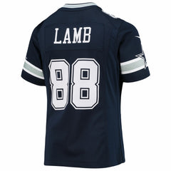 NFL CeeDee Lamb Dallas Cowboys Girls Youth Game Jersey - Navy