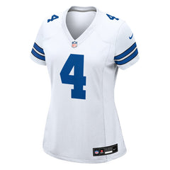 NFL Dak Prescott Dallas Cowboys Women's Team Game Jersey - White