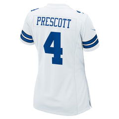 NFL Dak Prescott Dallas Cowboys Women's Team Game Jersey - White