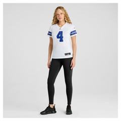 NFL Dak Prescott Dallas Cowboys Women's Team Game Jersey - White