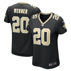 NFL Pete Werner New Orleans Saints Women's Game Jersey - Black