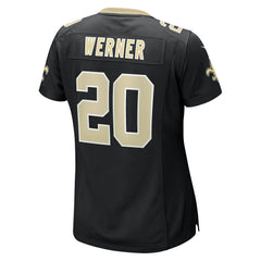 NFL Pete Werner New Orleans Saints Women's Game Jersey - Black