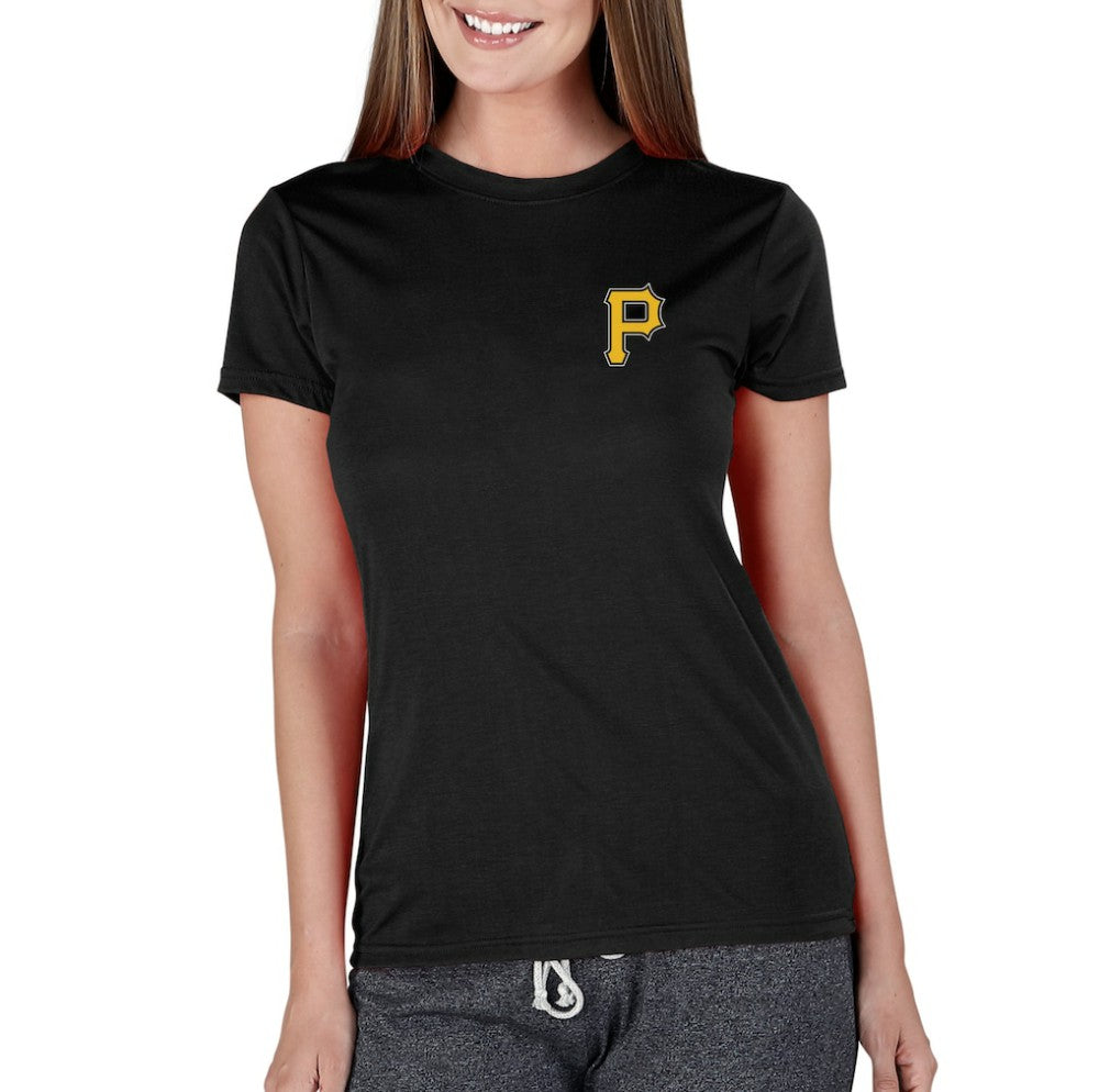 Pittsburgh Pirates Concepts Sport Women's Marathon Knit Top - Black Tops