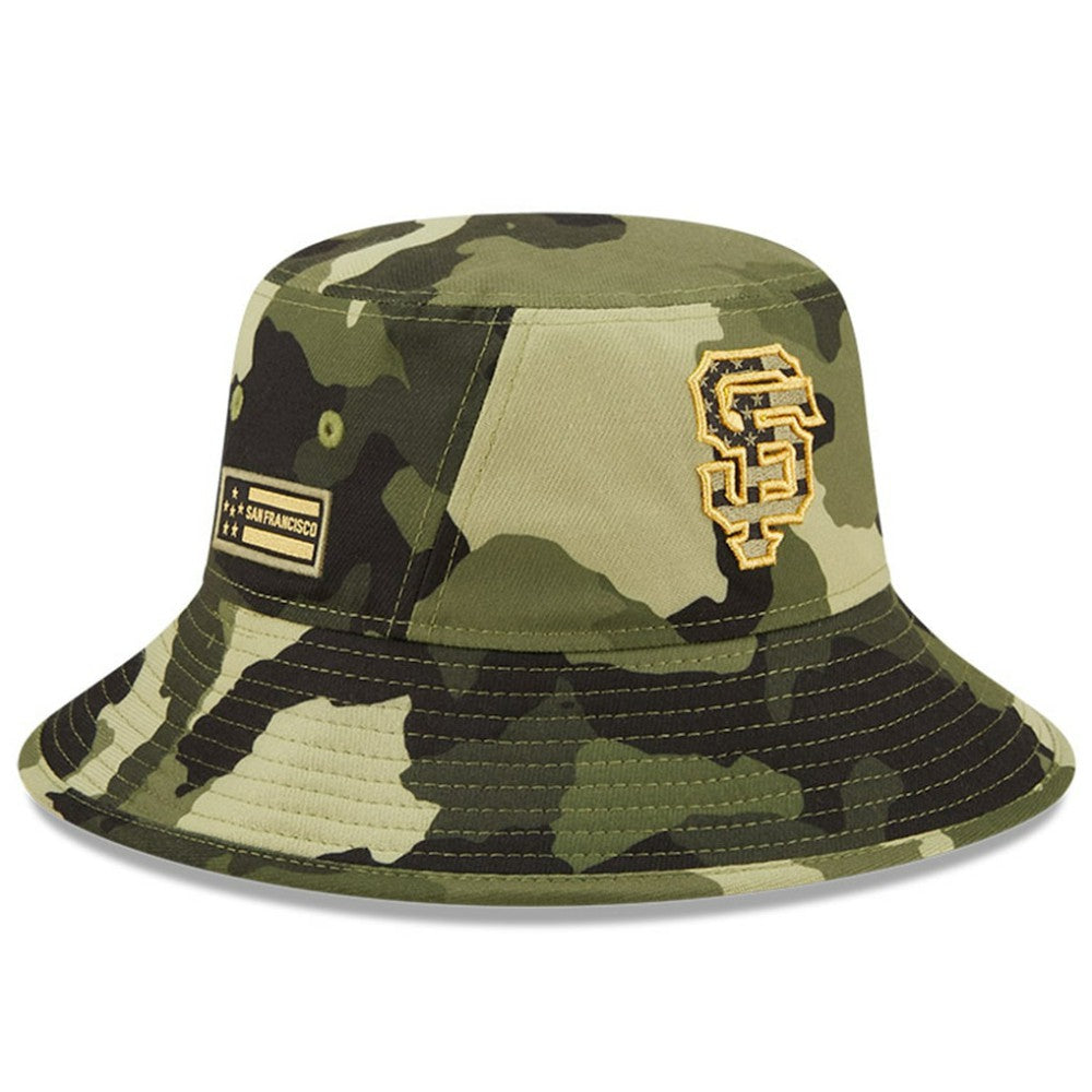 San Francisco Giants New Era 2022 Armed Forces Day Bucket Hat - Camo Hats