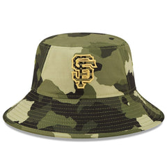 San Francisco Giants New Era 2022 Armed Forces Day Bucket Hat - Camo Hats