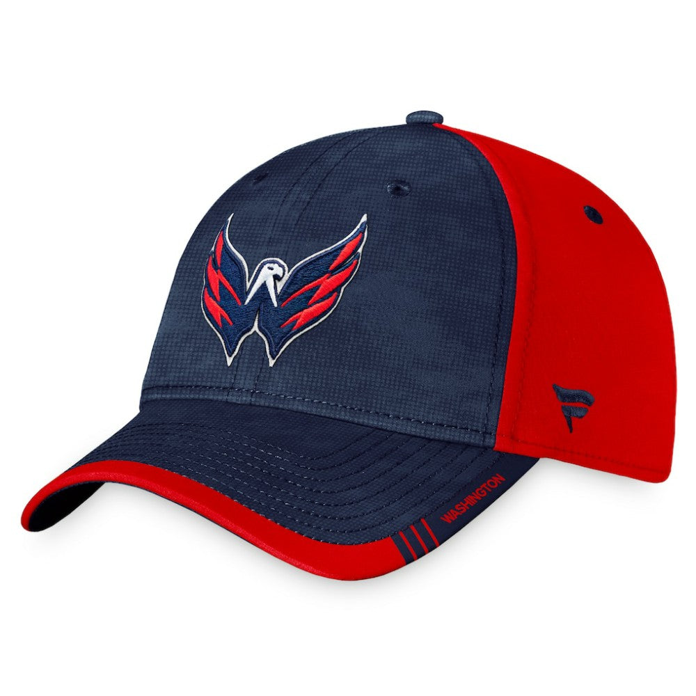 NHL Washington Capitals Fanatics Authentic Pro Rink Camo Flex Hat - Navy/Red