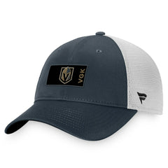 NHL Vegas Golden Knights Fanatics Authentic Pro Rink Trucker Snapback Hat - Charcoal/White