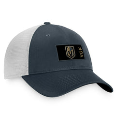 NHL Vegas Golden Knights Fanatics Authentic Pro Rink Trucker Snapback Hat - Charcoal/White