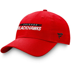 NHL Chicago Blackhawks Fanatics Authentic Pro Rink Adjustable Hat - Red