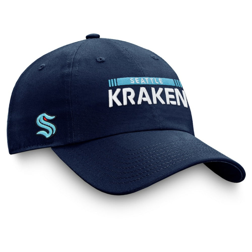 NHL Seattle Kraken Fanatics Authentic Pro Rink Adjustable Hat - Deep Sea Blue