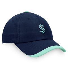NHL Seattle Kraken Fanatics Authentic Pro Rink Pinnacle Adjustable Hat - Deep Sea Blue
