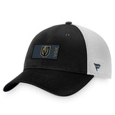 NHL Vegas Golden Knights Fanatics Authentic Pro Rink Trucker Snapback Hat - Black/White