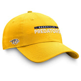 NHL Nashville Predators Fanatics Authentic Pro Rink Adjustable Hat - Gold