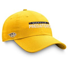 NHL Nashville Predators Fanatics Authentic Pro Rink Adjustable Hat - Gold