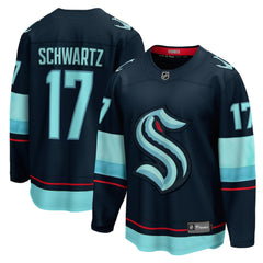 NHL Jaden Schwartz Seattle Kraken Fanatics Home Breakaway Player Jersey - Navy