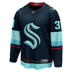 NHL Philipp Grubauer Seattle Kraken Fanatics Home Breakaway Player Jersey - Navy